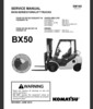 Thumbnail Komatsu BX50 Series Forklift Service Repair Manual PDF 